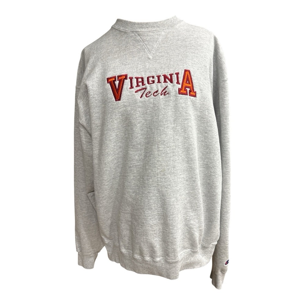 Champion Reverse Weave Virgina Tech Vtg 90s Men's Size XLarge Gray Sweatshirt